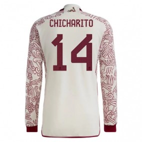 Mexico Chicharito 14 2023/2024 Borta Fotbollströjor Långärmad